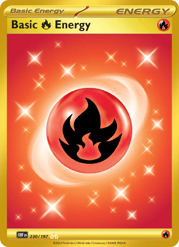 Carta Basic Fire Energy 230/197 de Obsidian Flames