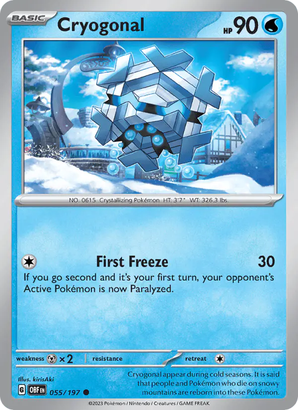 Carta Cryogonal 055/197 de Obsidian Flames