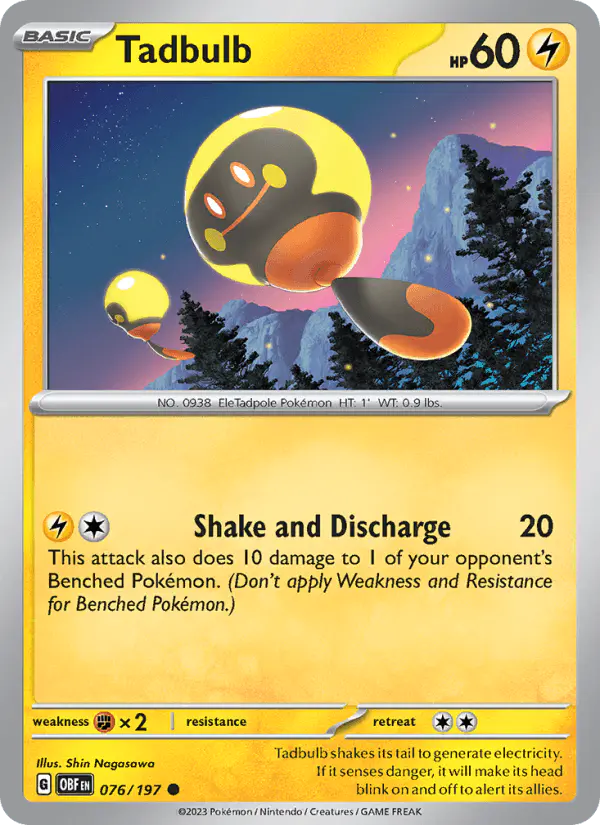 Carta Tadbulb 076/197 de Obsidian Flames