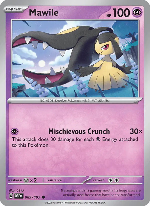 Carta Mawile 089/197 de Obsidian Flames