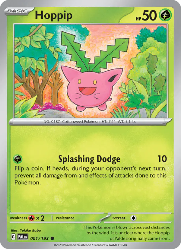 Carta Hoppip 001/193 de Paldea Evolved