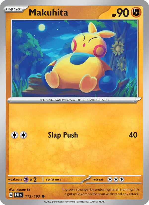 Carta Makuhita 112/193 de Paldea Evolved