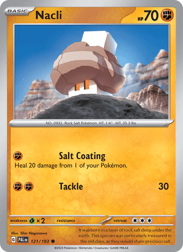 Carta Nacli 121/193 de Paldea Evolved