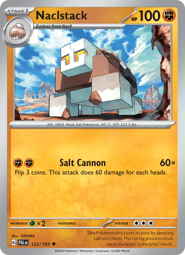 Carta Naclstack 122/193 de Paldea Evolved