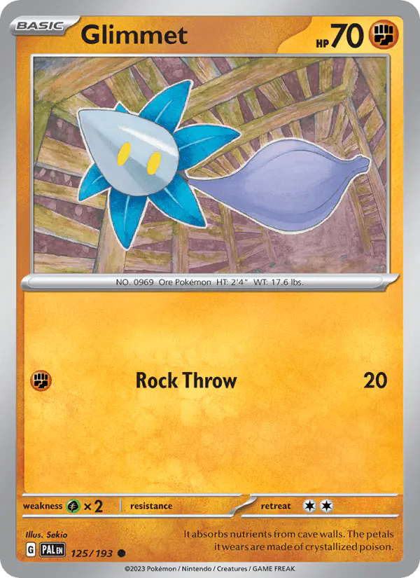 Carta Glimmet 125/193 de Paldea Evolved