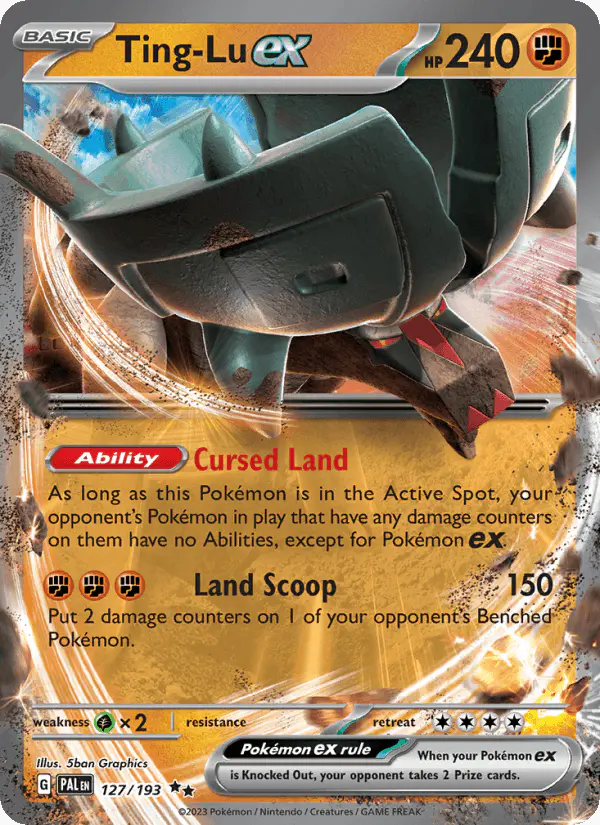 Carta Ting-Lu ex 127/193 de Paldea Evolved