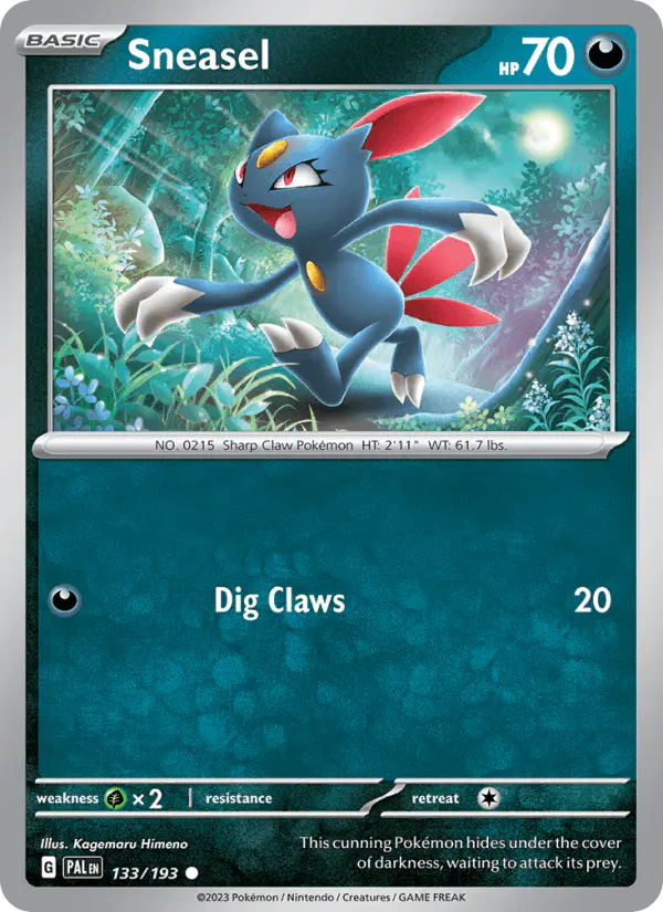 Carta Sneasel 133/193 de Paldea Evolved