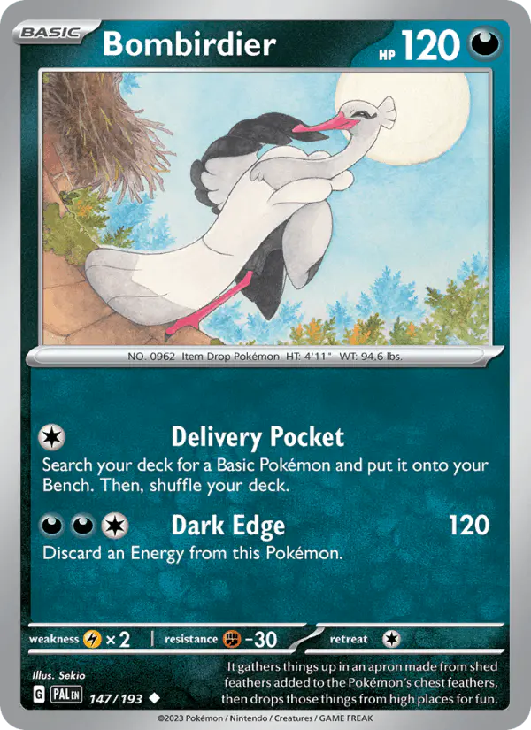 Carta Bombirdier 147/193 de Paldea Evolved