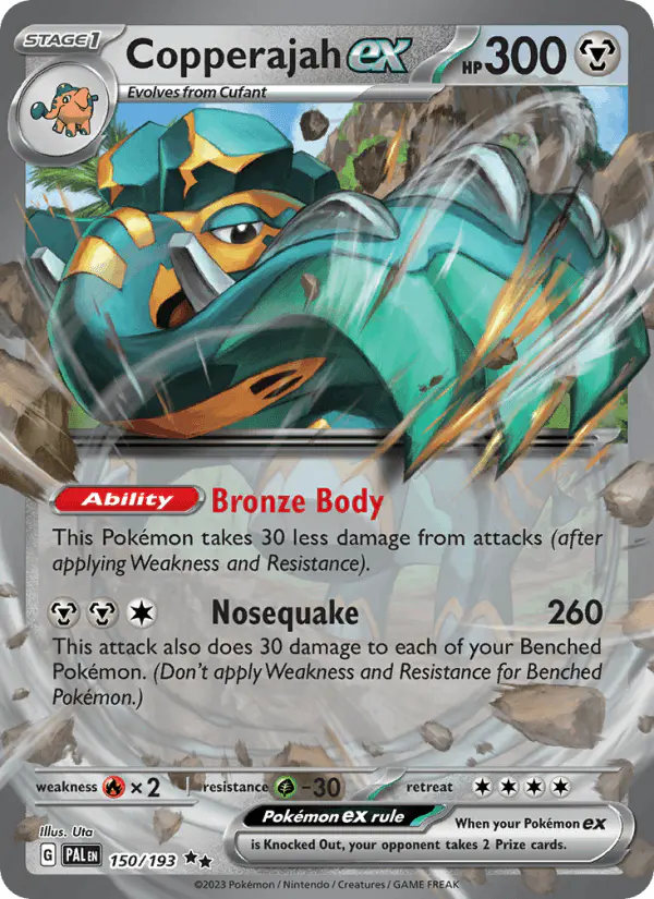 Carta Copperajah ex 150/193 de Paldea Evolved
