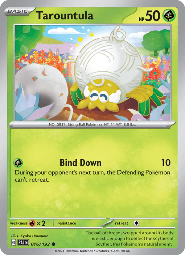 Carta Tarountula 016/193 de Paldea Evolved