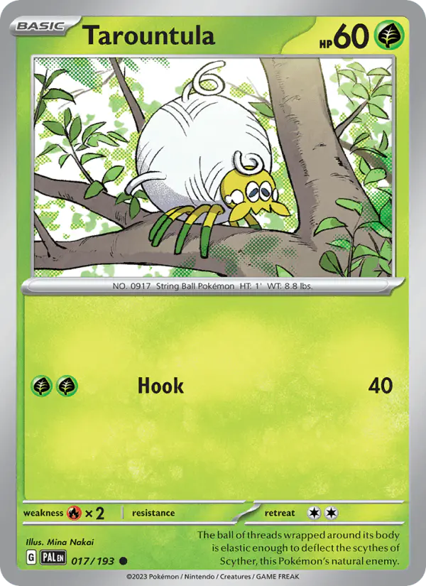 Carta Tarountula 017/193 de Paldea Evolved