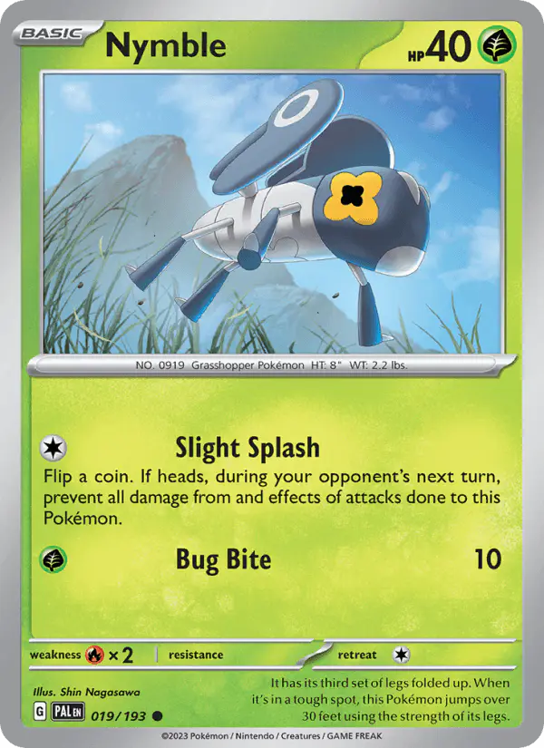 Carta Nymble 019/193 de Paldea Evolved