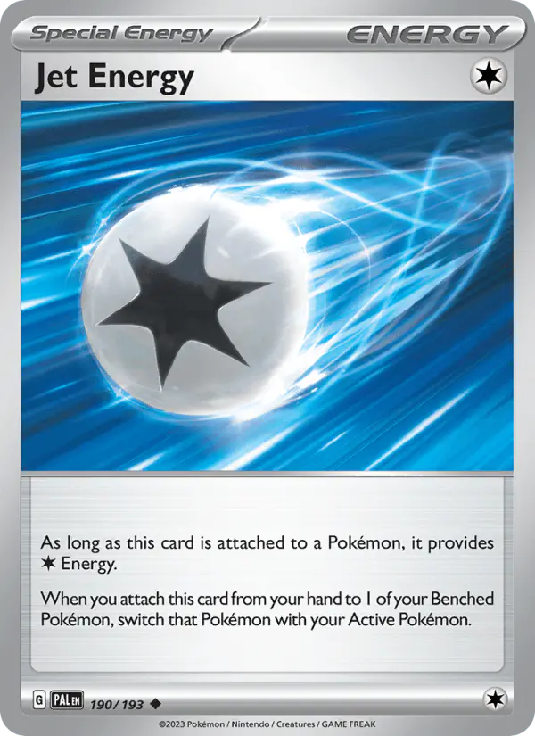 Carta Jet Energy 190/193 de Paldea Evolved