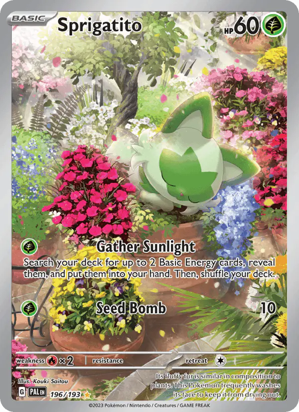 Carta Sprigatito 196/193 de Paldea Evolved