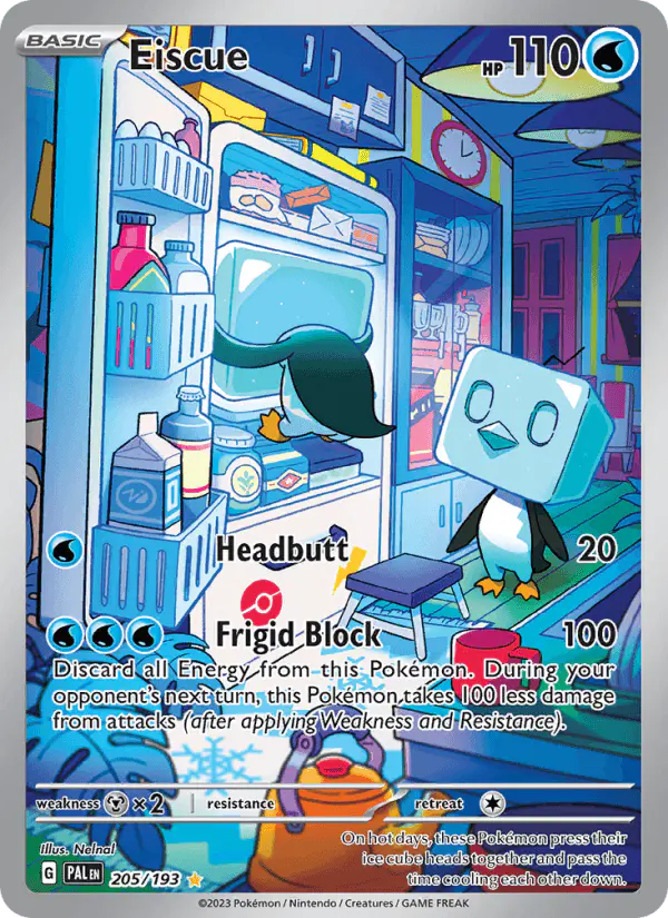 Carta Eiscue 205/193 de Paldea Evolved