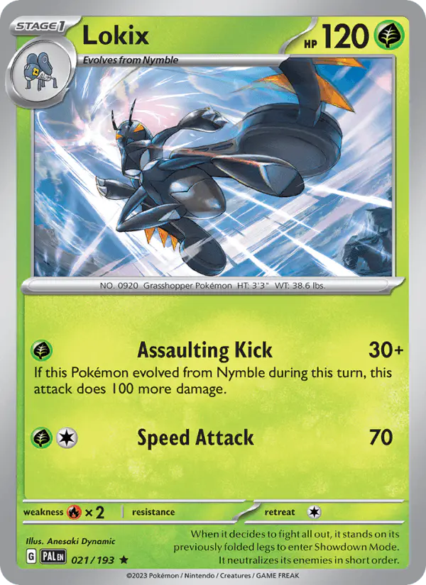 Carta Lokix 021/193 de Paldea Evolved