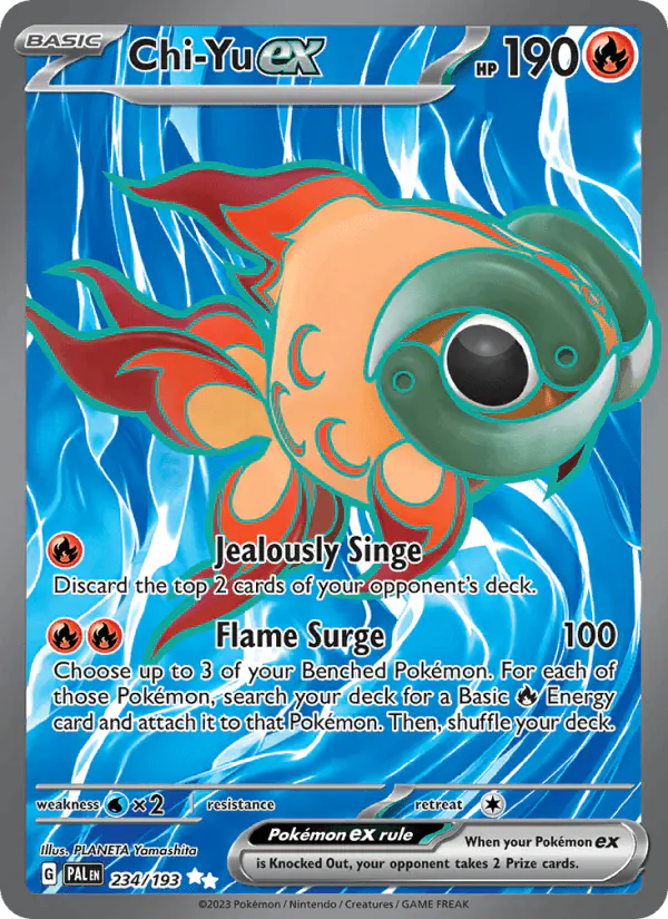 Carta Chi-Yu ex 234/193 de Paldea Evolved