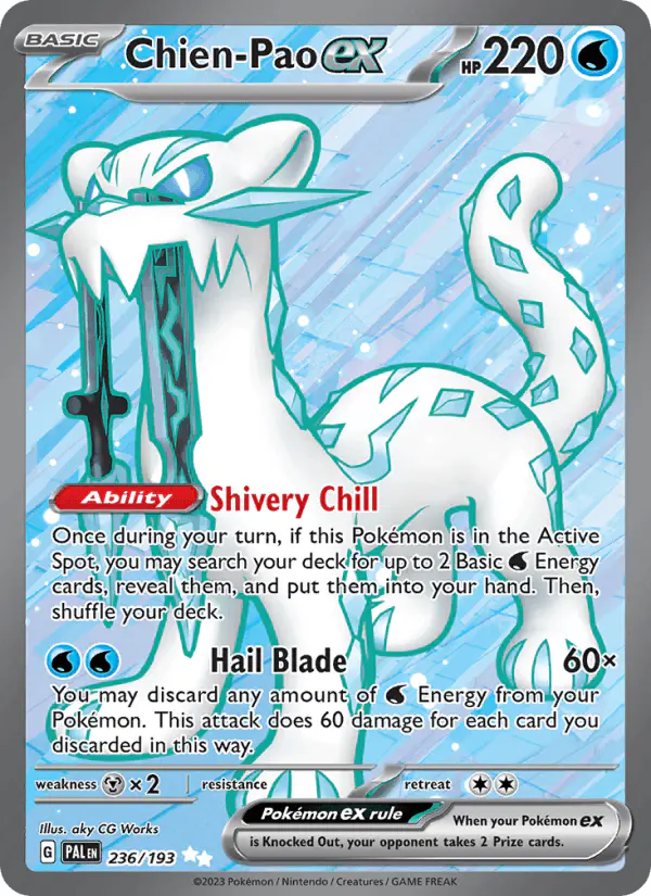 Carta Chien-Pao ex 236/193 de Paldea Evolved
