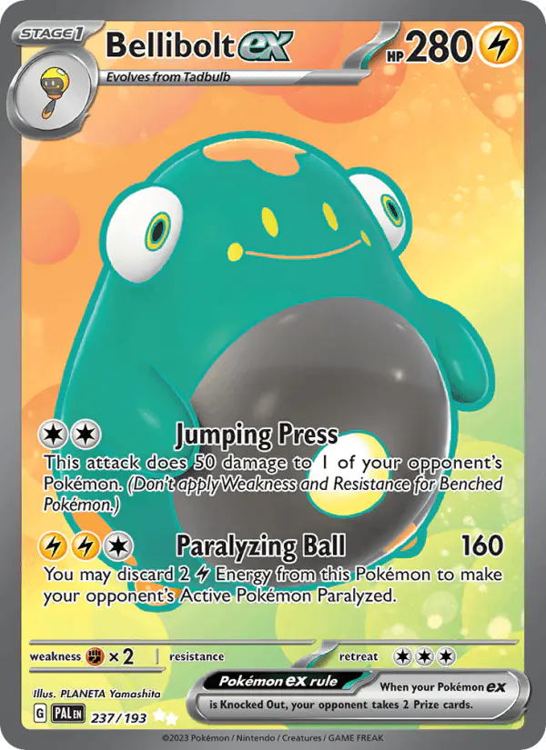Carta Bellibolt ex 237/193 de Paldea Evolved