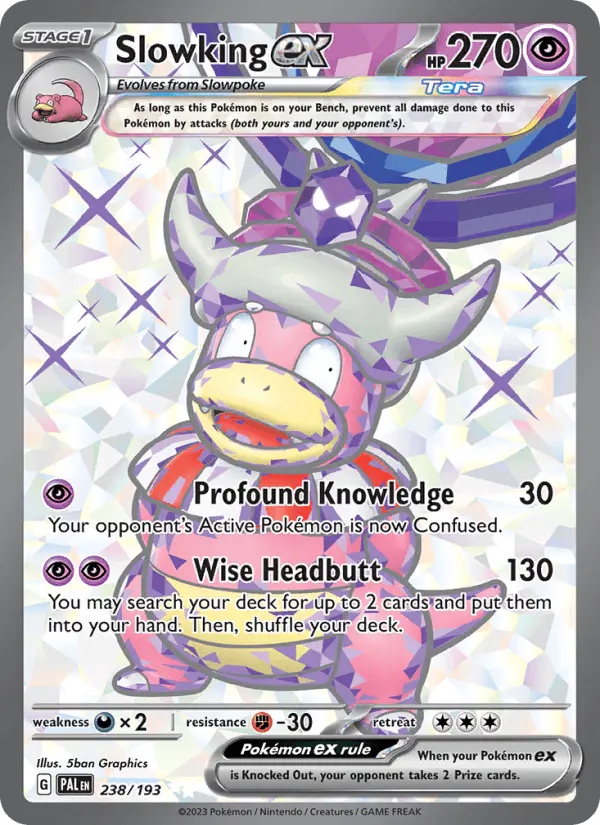 Carta Slowking ex 238/193 de Paldea Evolved