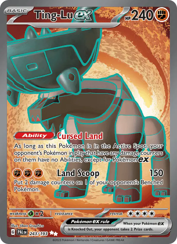 Carta Ting-Lu ex 243/193 de Paldea Evolved