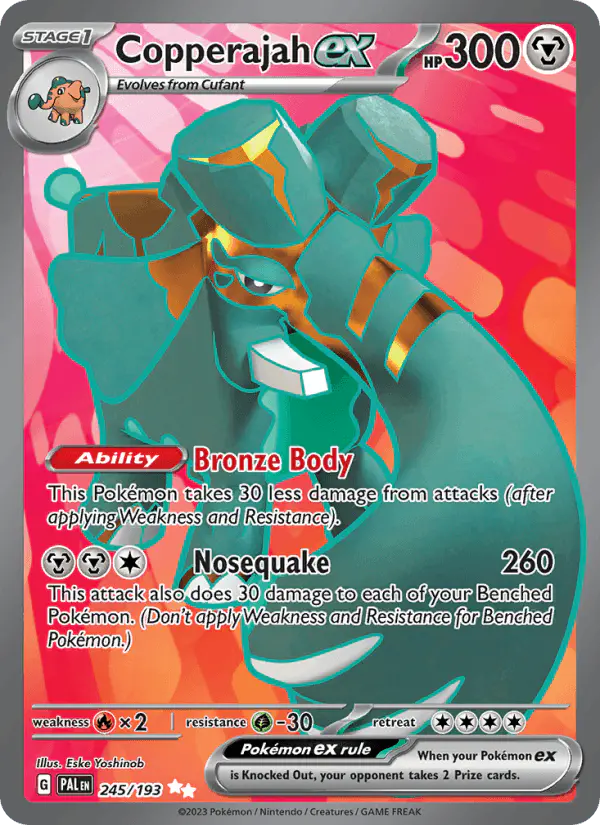 Carta Copperajah ex 245/193 de Paldea Evolved