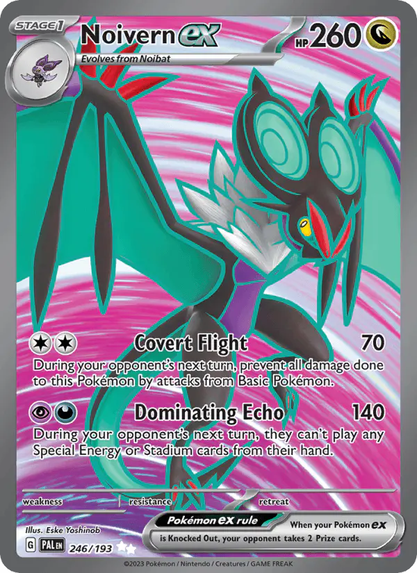 Carta Noivern ex 246/193 de Paldea Evolved