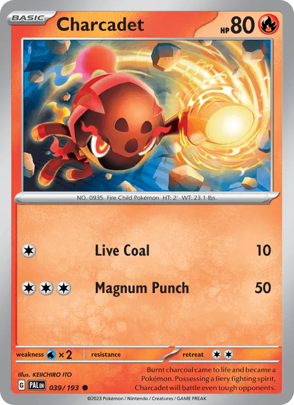 Carta Charcadet 039/193 de Paldea Evolved