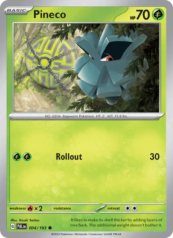 Carta Pineco 004/193 de Paldea Evolved