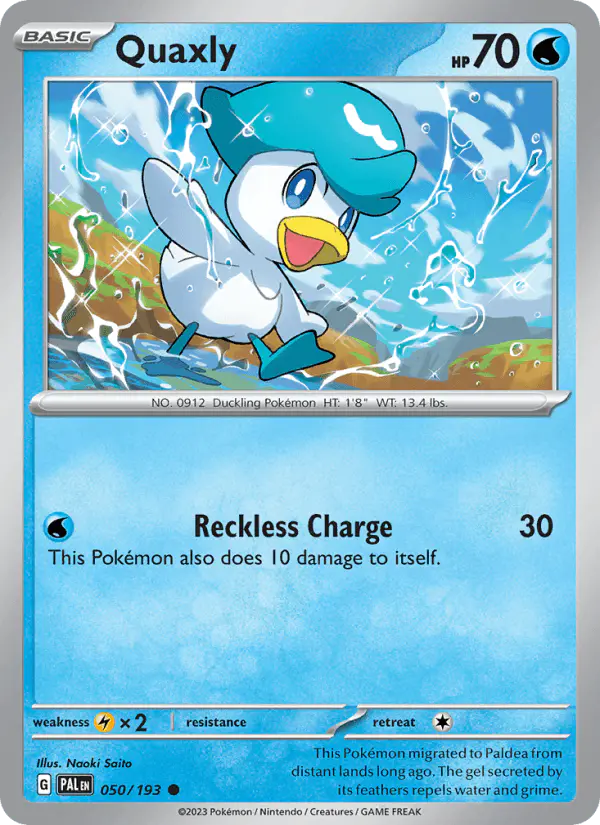Carta Quaxly 050/193 de Paldea Evolved
