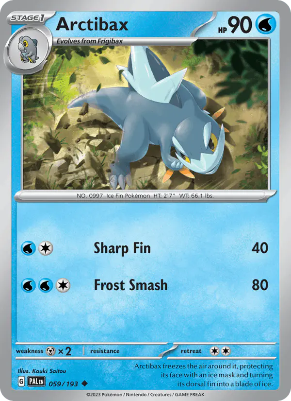 Carta Arctibax 059/193 de Paldea Evolved