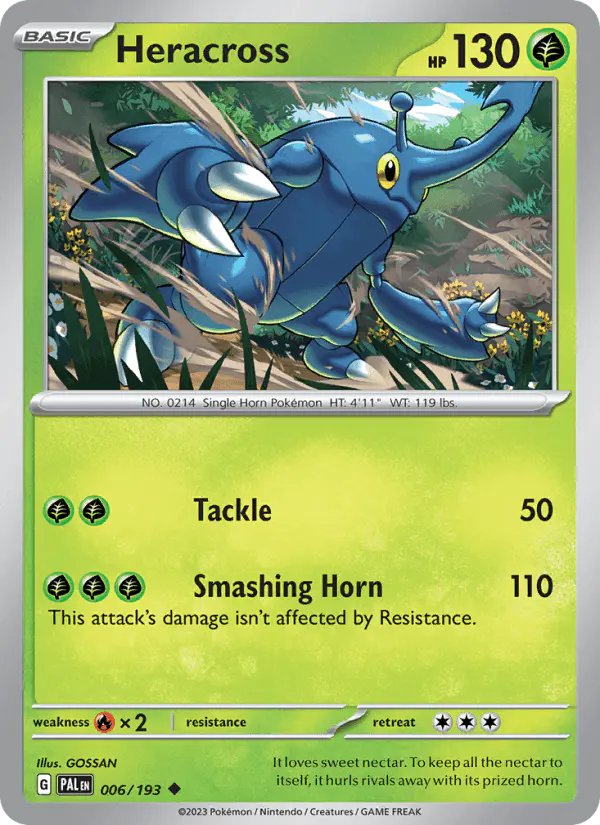 Carta Heracross 006/193 de Paldea Evolved