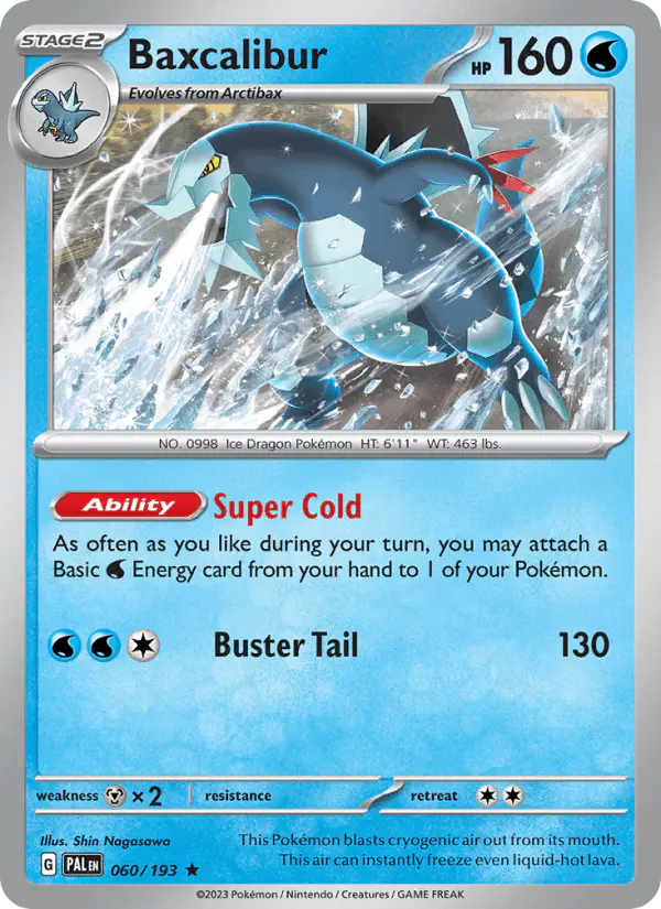 Carta Baxcalibur 060/193 de Paldea Evolved