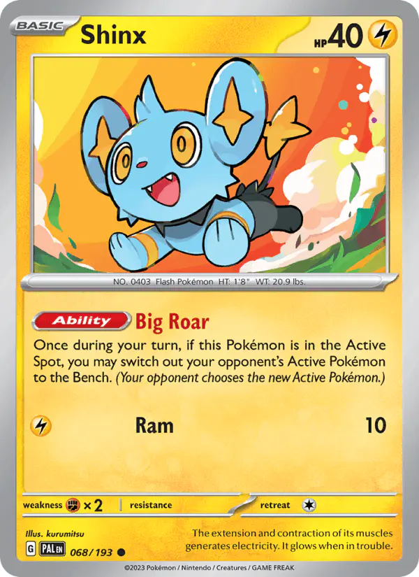 Carta Shinx 068/193 de Paldea Evolved