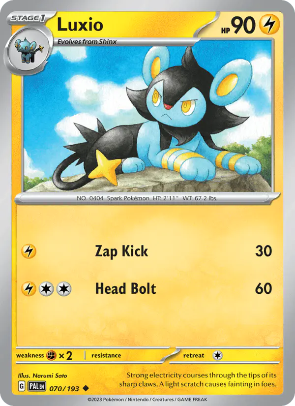Carta Luxio 070/193 de Paldea Evolved