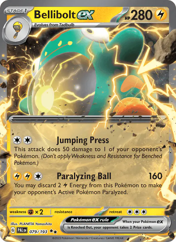 Carta Bellibolt ex 079/193 de Paldea Evolved