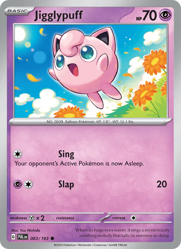 Carta Jigglypuff 083/193 de Paldea Evolved