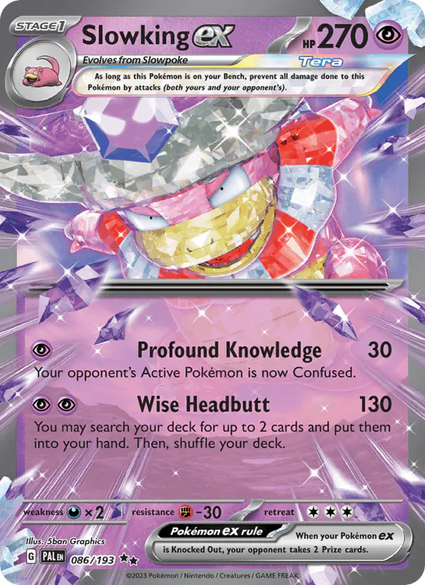 Carta Slowking ex 086/193 de Paldea Evolved