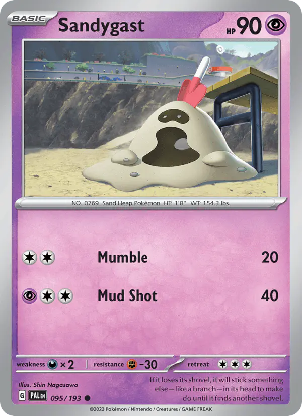 Carta Sandygast 095/193 de Paldea Evolved