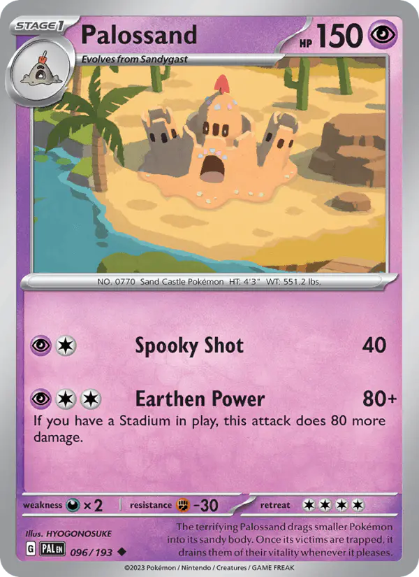 Carta Palossand 096/193 de Paldea Evolved