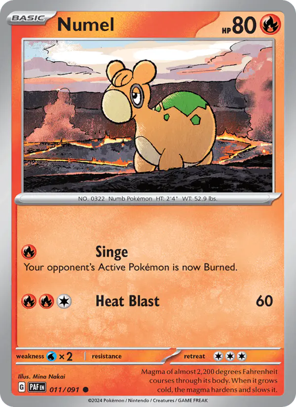 Carta Numel 011/091 de Paldean Fates