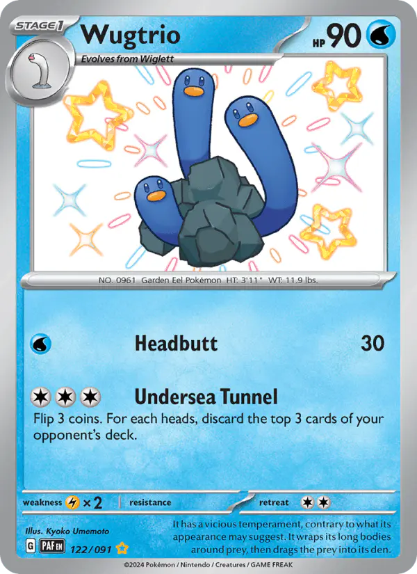 Carta Wugtrio 122/091 de Paldean Fates