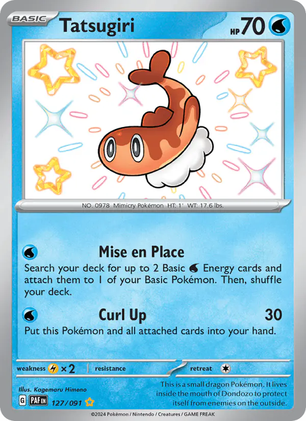 Carta Tatsugiri 127/091 de Paldean Fates