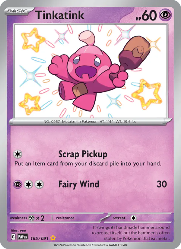 Carta Tinkatink 165/091 de Paldean Fates