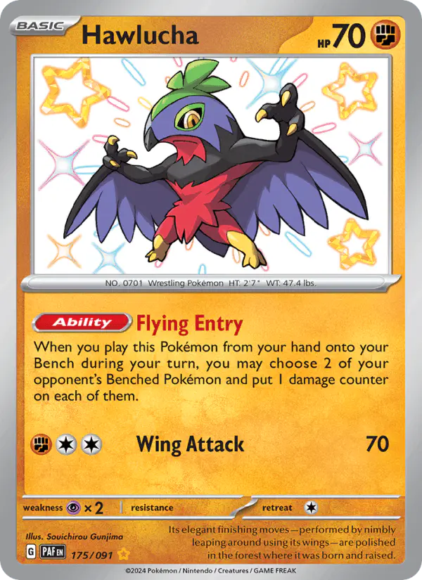 Carta Hawlucha 175/091 de Paldean Fates