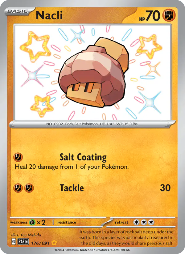 Carta Nacli 176/091 de Paldean Fates