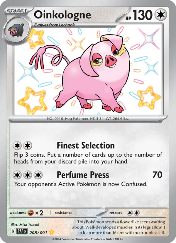 Carta Oinkologne 208/091 de Paldean Fates