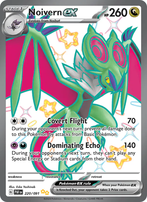 Carta Noivern ex 220/091 de Paldean Fates