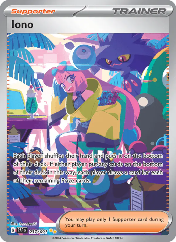 Carta Iono 237/091 de Paldean Fates