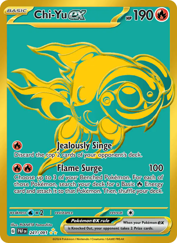 Carta Chi-Yu ex 241/091 de Paldean Fates